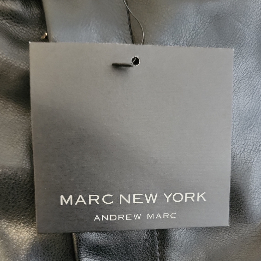 Marc New York Black Faux Leather Pants - Picture 2 of 12